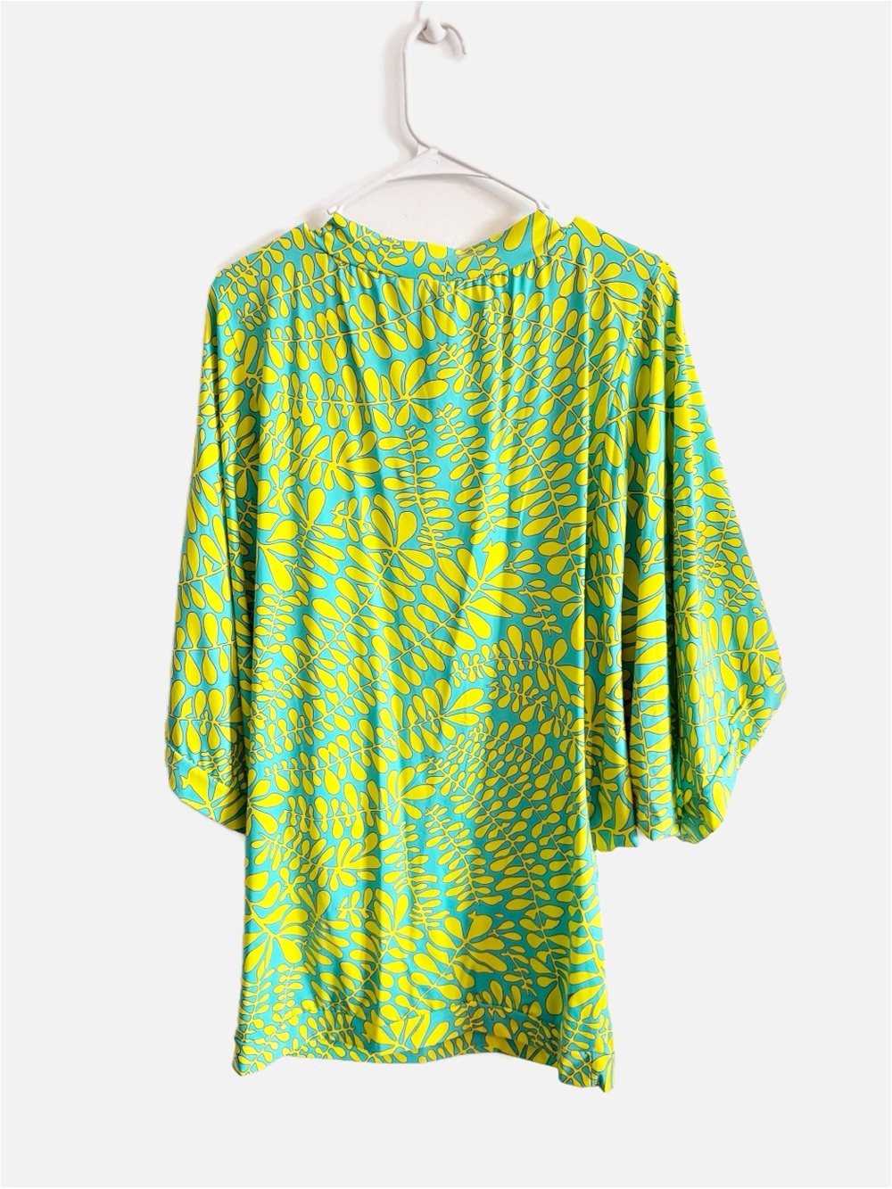 Trina Turk Trellis V-Neck Tunic Swim Cover Up Printed - Picture 3 of 3